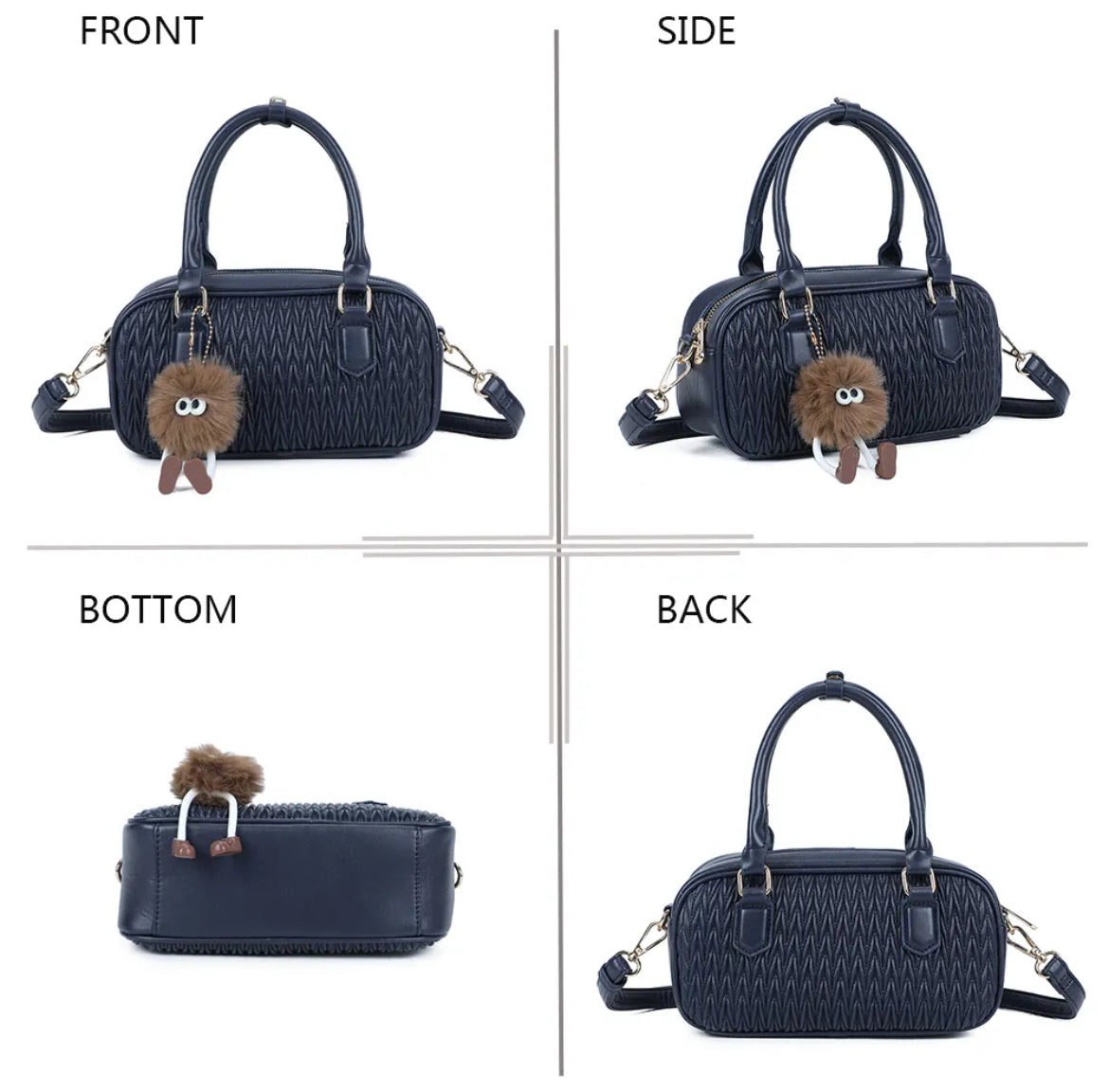 Sac bowling compact avec porte-clés fantaisie