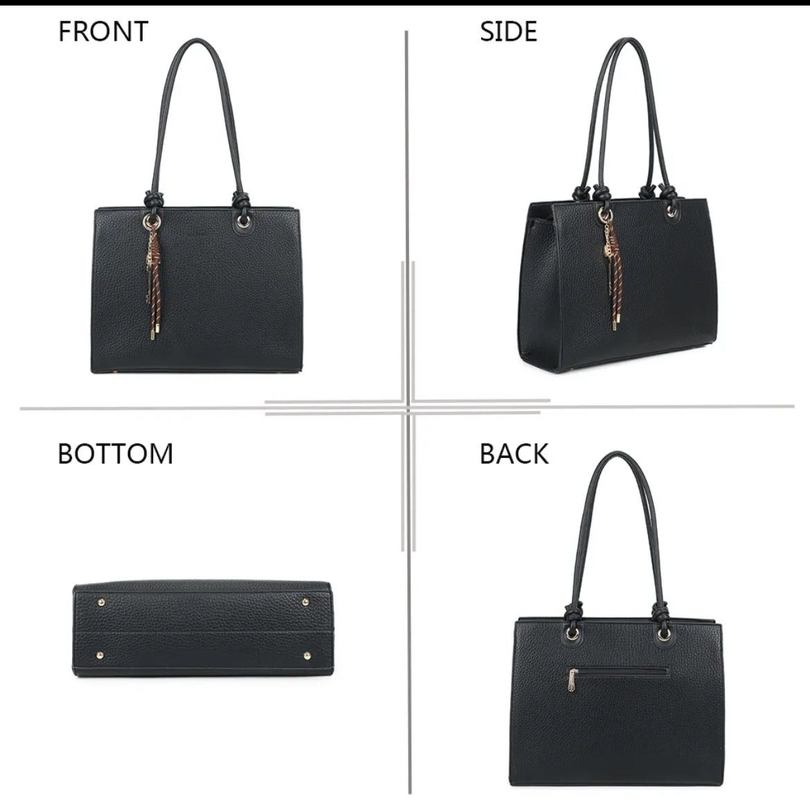 Sac Élégance Bohème – Noir intemporel