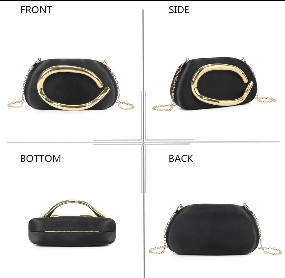 Sac de Soirée Élégance Dorée – Gallantry